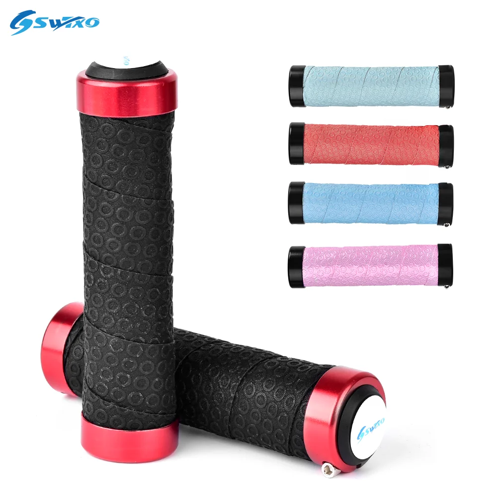 SWTXO Mountain Handlebar Grips Soft Anti-slip Bicycle Handlebar EVA PU Tape Cover MTB Handle Grips Bar Ends Non-Slip Double Lock
SWTXO Mountain Handlebar Grips Soft Anti-slip Bicycle Handlebar EVA PU Tape Cover MTB Handle Grips Bar Ends Non-Slip Double Lock