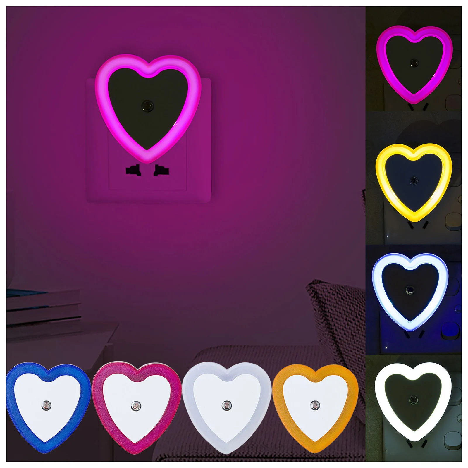 Mini LED Night Light Sensor Control Energy Saving DecorationLight Children's Night light Living Roombedroom lighting Socket Lamp
Mini LED Night Light Sensor Control Energy Saving DecorationLight Children's Night light Living Roombedroom lighting Socket Lamp