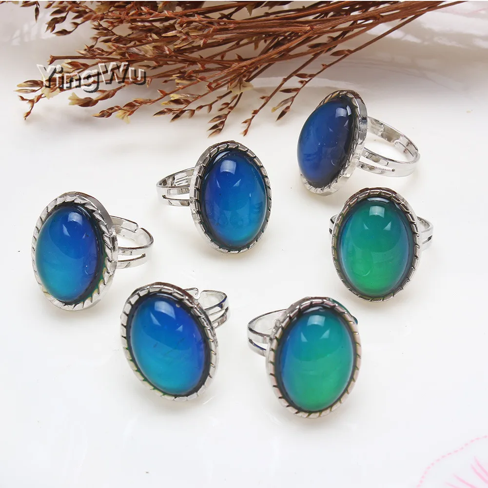 Yingwu Vintage Retro Change Mood Ring Emotion Feeling Changeable Ring Temperature Control Color Rings For Women 20pcs
Yingwu Vintage Retro Change Mood Ring Emotion Feeling Changeable Ring Temperature Control Color Rings For Women 20pcs
