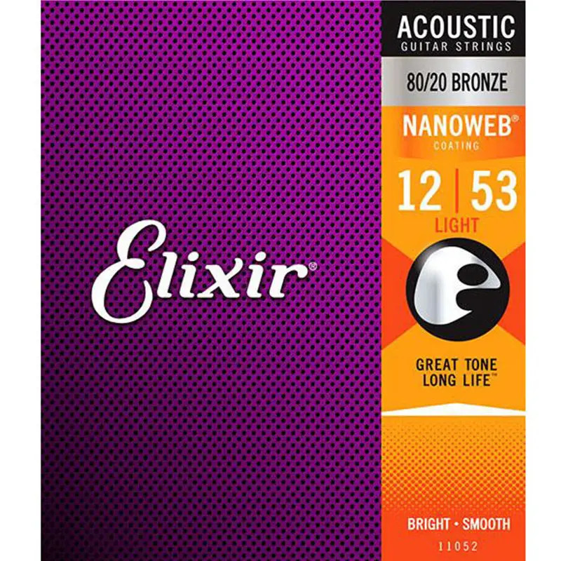 

1 Sets Elixir Nanoweb Coating ANTI-RUST Phosphor Bronze Acoustic Guitar Strings 11002 11025 11027 11052 11100 16002 16027 16052