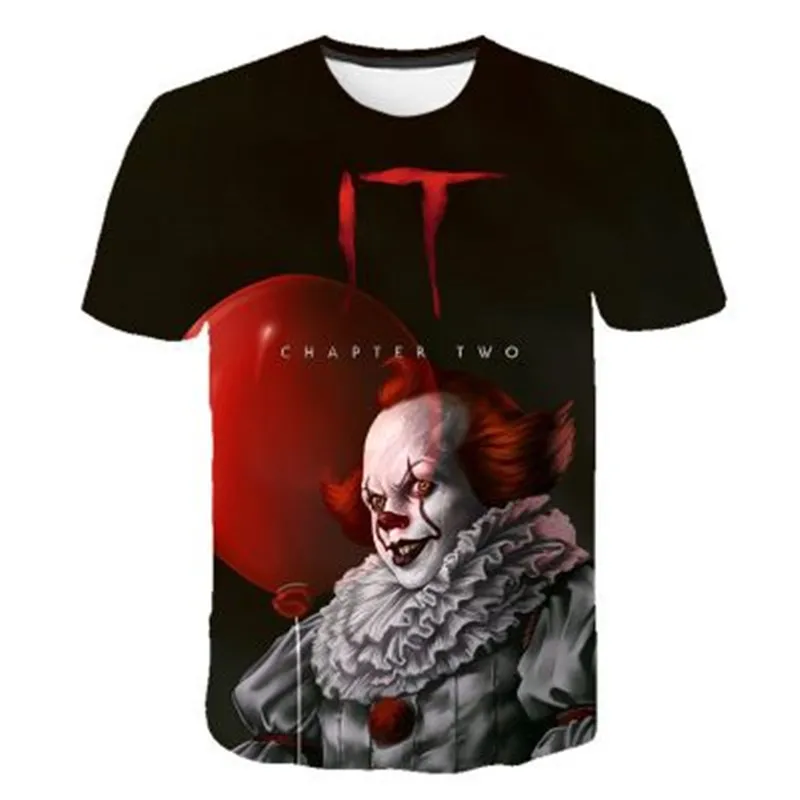 2019 Summer Casual 3D Printed Stephen King's It Children T-shirt Short sleeve Kids Horror Clown boy/girl T-shirts 
2019 Summer Casual 3D Printed Stephen King's It Children T-shirt Short sleeve Kids Horror Clown boy/girl T-shirts