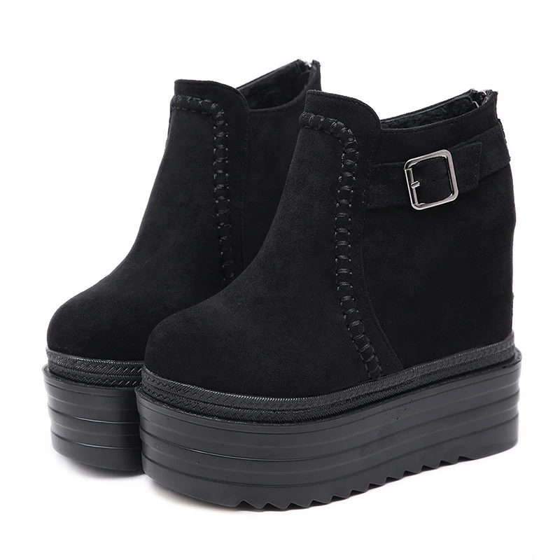 14cm Wedge Heel Super High Heel Boots Waterproof Platform Thick-soled Martin Boots Trifle Heels Increased in Single Shoes
14cm Wedge Heel Super High Heel Boots Waterproof Platform Thick-soled Martin Boots Trifle Heels Increased in Single Shoes