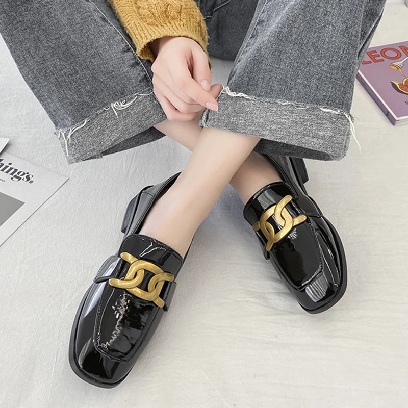 Slip On Shoes For Women Female Footwear Square Toe Oxfords British Style Casual Sneaker Slip-on Moccasin Dress Leather Preppy Su
Slip On Shoes For Women Female Footwear Square Toe Oxfords British Style Casual Sneaker Slip-on Moccasin Dress Leather Preppy Su