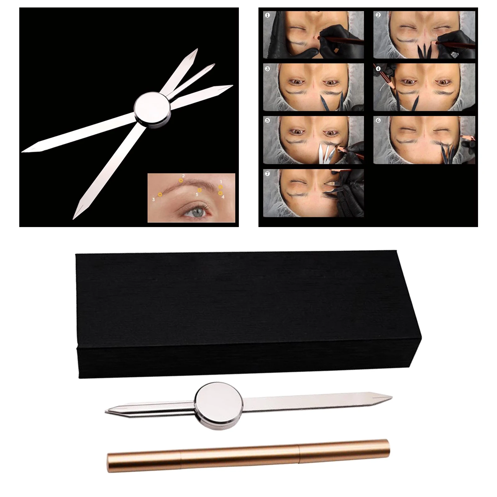 Microblading Supplies Caliper Eyebrow Measure Stencil Ruler 
Microblading Supplies Caliper Eyebrow Measure Stencil Ruler