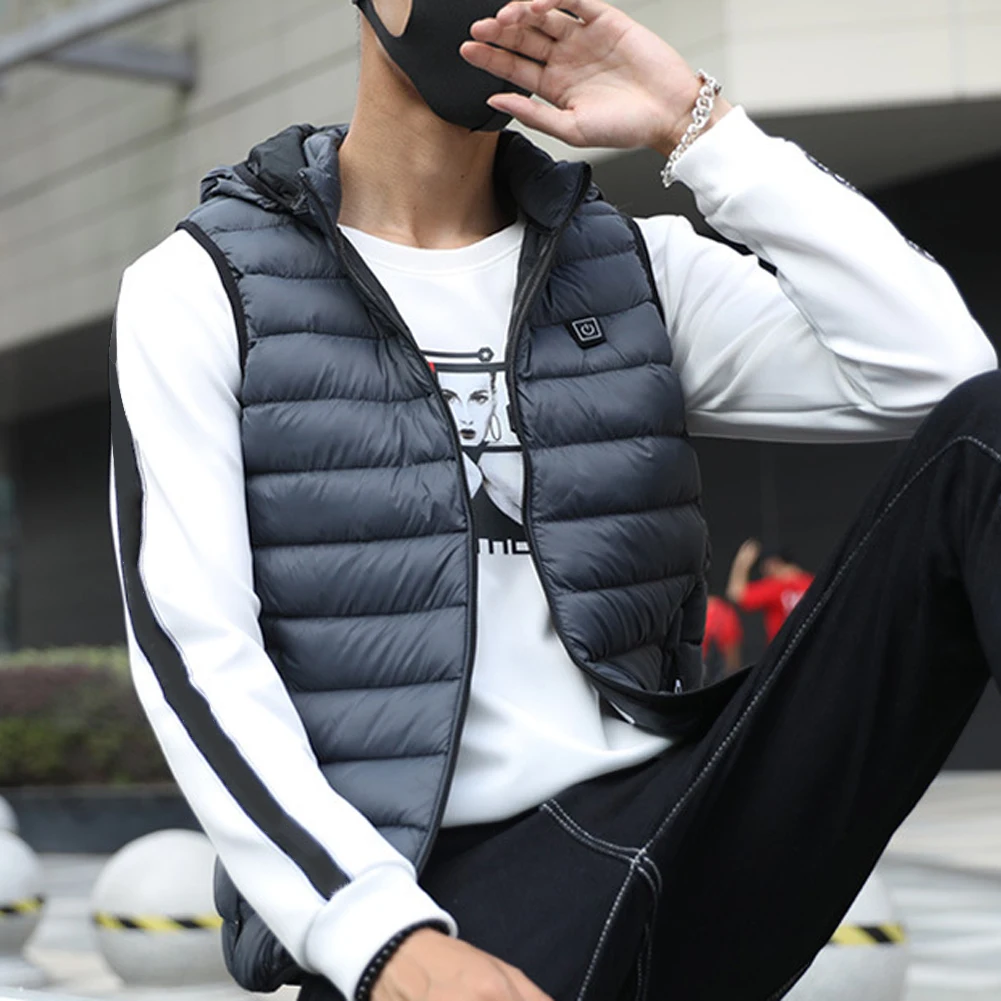 Electric Heating Vest Slim Fit Temperature Adjustment Warm Hooded Men Women Heated Vest Jacket USB Heating Warm Clothing
Electric Heating Vest Slim Fit Temperature Adjustment Warm Hooded Men Women Heated Vest Jacket USB Heating Warm Clothing