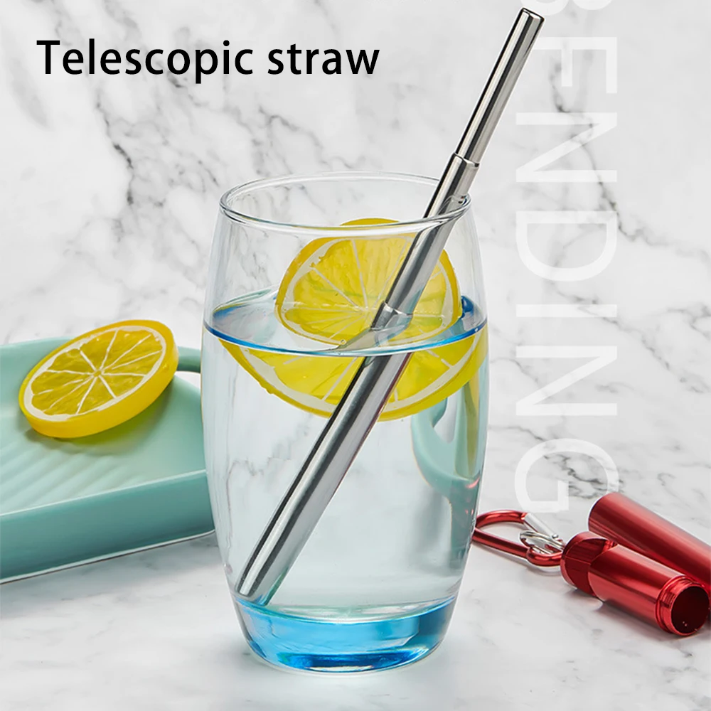 Stainless Steel Straw Set Reusable Telescopic Straw 304 Stainless Steel Drinking Straw Eco-Friendly Collapsible Straw For Mugs
Stainless Steel Straw Set Reusable Telescopic Straw 304 Stainless Steel Drinking Straw Eco-Friendly Collapsible Straw For Mugs