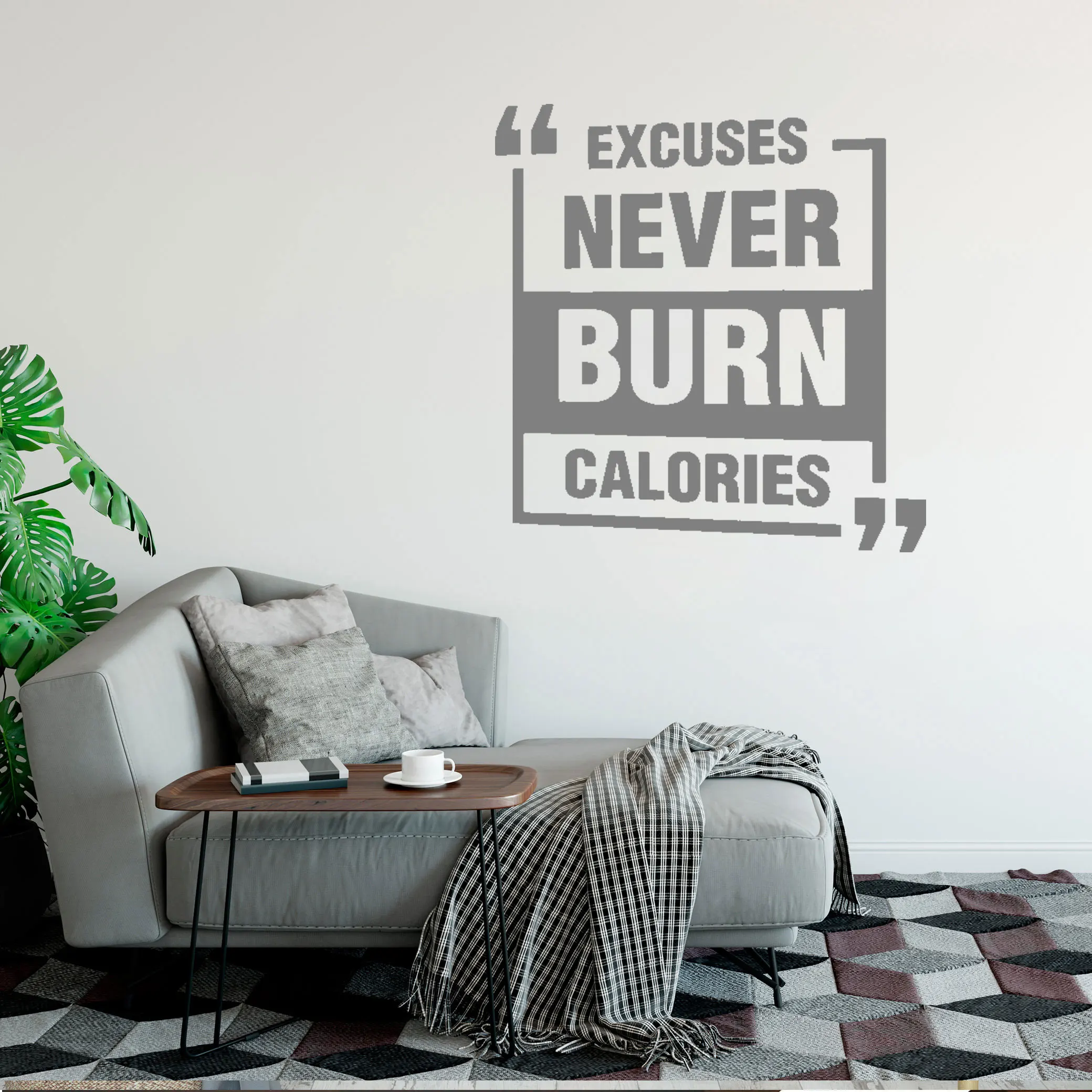 Excuses Never Burn Calories Quote Wall Decal Art Vinyl Home stickers Removable for Bedroom Livingroom Office Decoration DW11707
Excuses Never Burn Calories Quote Wall Decal Art Vinyl Home stickers Removable for Bedroom Livingroom Office Decoration DW11707