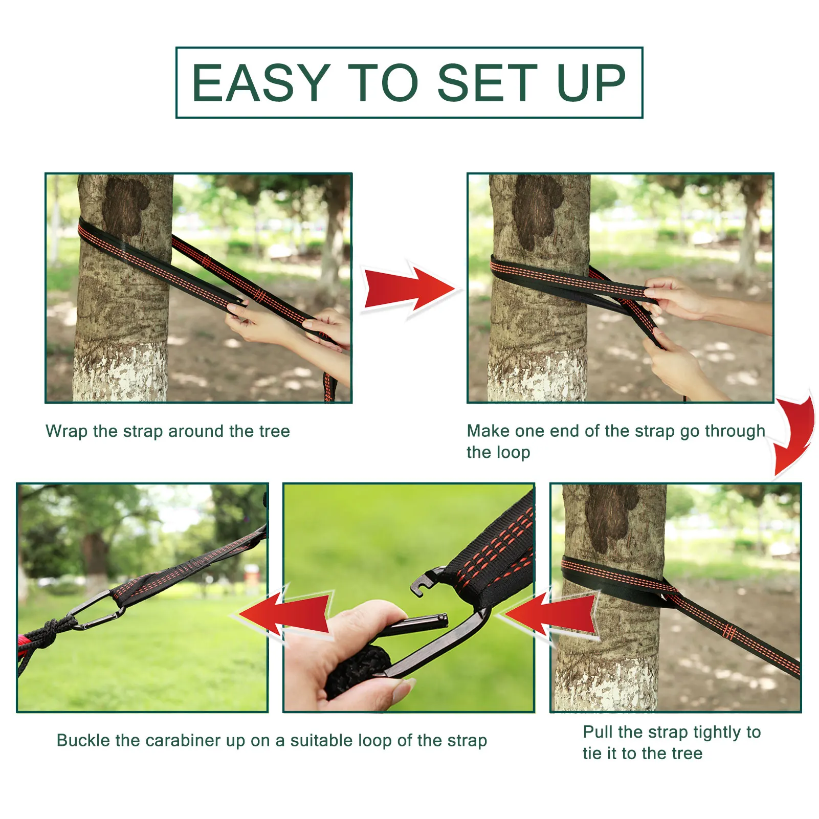 Camping Hammock Portable Nylon Parachute with Tree Straps Carabiners for Hiking Backpacking Travel Beach
Camping Hammock Portable Nylon Parachute with Tree Straps Carabiners for Hiking Backpacking Travel Beach