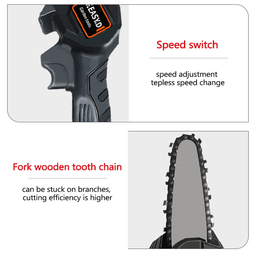 Electric Pruning Saw Rechargeable Small Electric Saws Woodworking One-handed Electric Saw Garden Logging Mini Electric Chain Saw
Electric Pruning Saw Rechargeable Small Electric Saws Woodworking One-handed Electric Saw Garden Logging Mini Electric Chain Saw