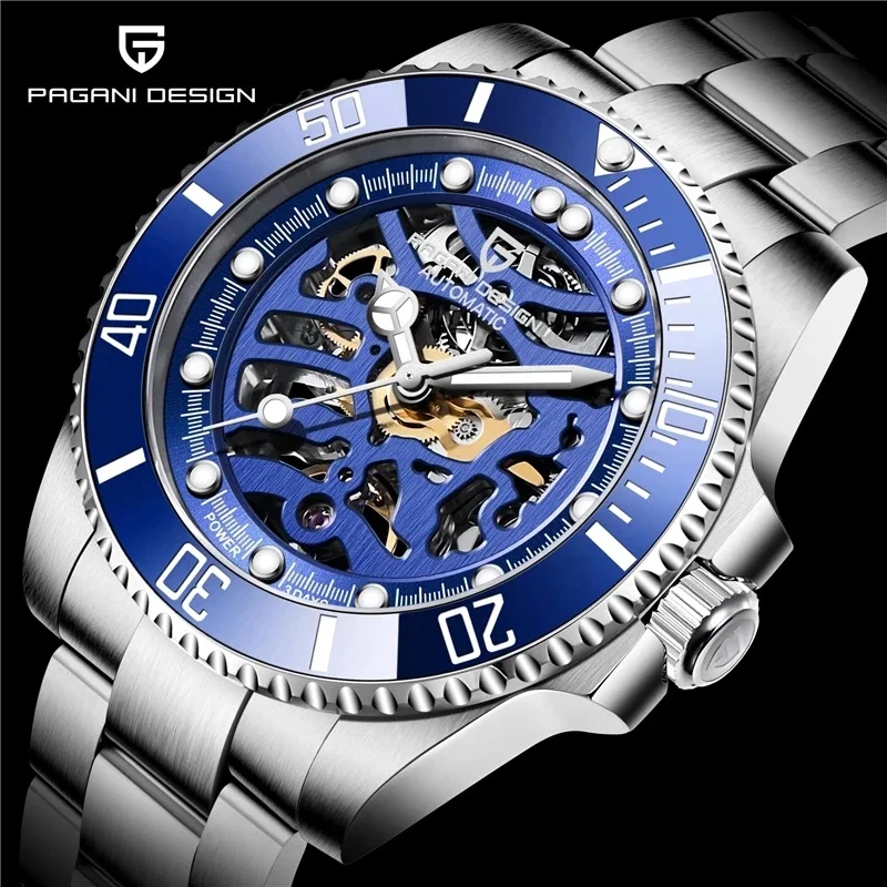PAGANI DESIGN Brand Men's Military Sport Watch Cutout Automatic Mechanical Watches Waterproof Stainless Steel Luxury Men Watch
PAGANI DESIGN Brand Men's Military Sport Watch Cutout Automatic Mechanical Watches Waterproof Stainless Steel Luxury Men Watch