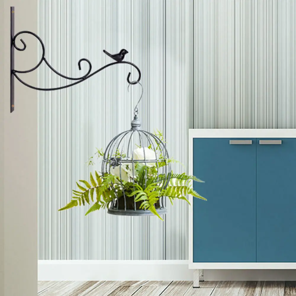 Wall Hanging Flowerpot Rack Iron Flower Basket Hanger Practical Plant Pot Hanger
Wall Hanging Flowerpot Rack Iron Flower Basket Hanger Practical Plant Pot Hanger