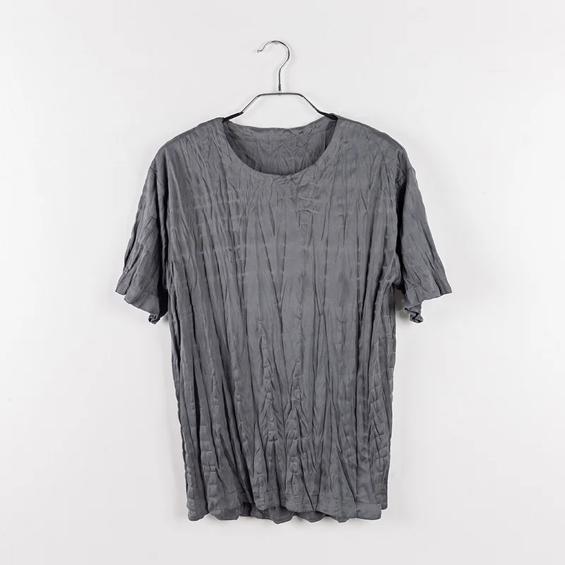 IEFB Men's Pleated Soft Round Neck Short Sleeve T-shirt Thin Fashion Pleated Comfortable Casual Tops 2021 New Summer Tee 9Y7961
IEFB Men's Pleated Soft Round Neck Short Sleeve T-shirt Thin Fashion Pleated Comfortable Casual Tops 2021 New Summer Tee 9Y7961