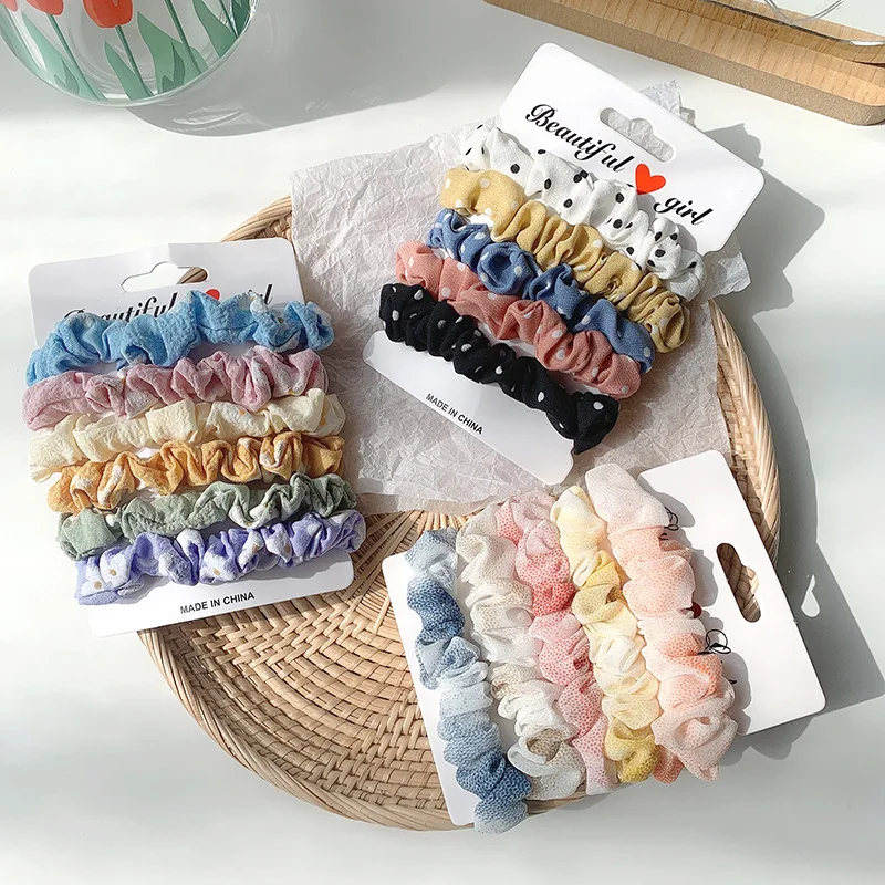 6pcs/lot Women Scrunchies Satin Silk Hair Ties Rope Girls Elastic Rubber Band Hairband Ponytail Holders Hair Accessories
6pcs/lot Women Scrunchies Satin Silk Hair Ties Rope Girls Elastic Rubber Band Hairband Ponytail Holders Hair Accessories