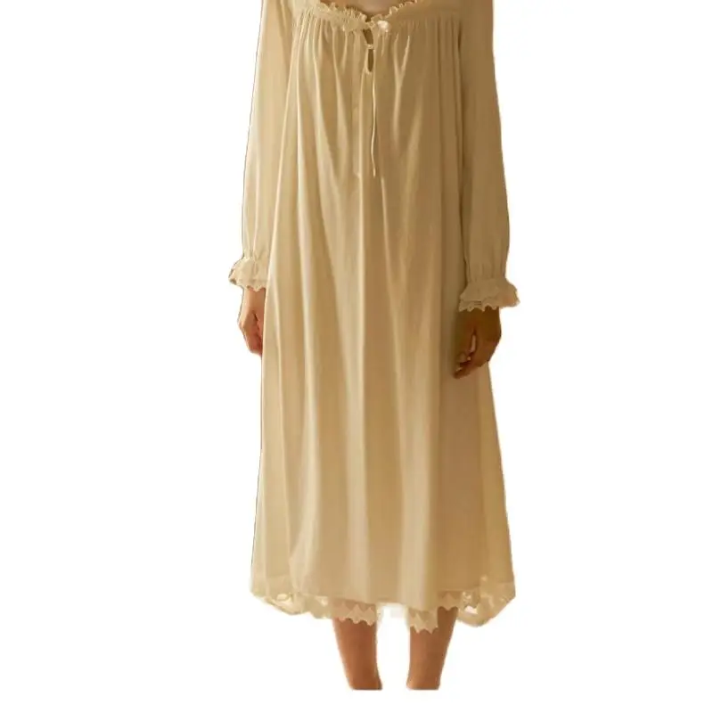 Ladies Vintage Nightdress Princess Dress Long Sleeve Sleepshirts Nightgown Cotton Sleep Lounge Sleepwear Sexy Nighty Pajamas
Ladies Vintage Nightdress Princess Dress Long Sleeve Sleepshirts Nightgown Cotton Sleep Lounge Sleepwear Sexy Nighty Pajamas
