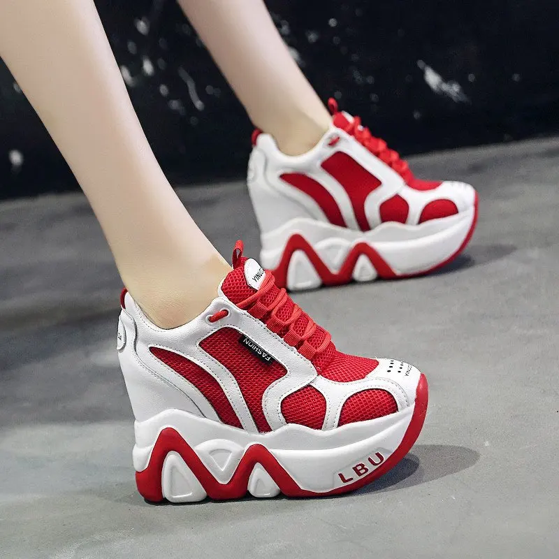 2021 Super High Heels Chunky Sneakers Women Autumn Fashion Height Increasing Casual Shoes Woman Mesh Platform Vulcanize Shoes
2021 Super High Heels Chunky Sneakers Women Autumn Fashion Height Increasing Casual Shoes Woman Mesh Platform Vulcanize Shoes