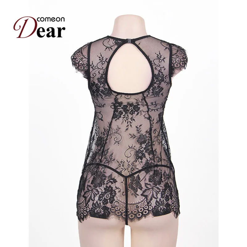Comeondear Baby Doll For Women Sheer Lace Black Babydoll Lingerie Erotic Sexy Halter G-String Underwear Transparent RA80311
Comeondear Baby Doll For Women Sheer Lace Black Babydoll Lingerie Erotic Sexy Halter G-String Underwear Transparent RA80311