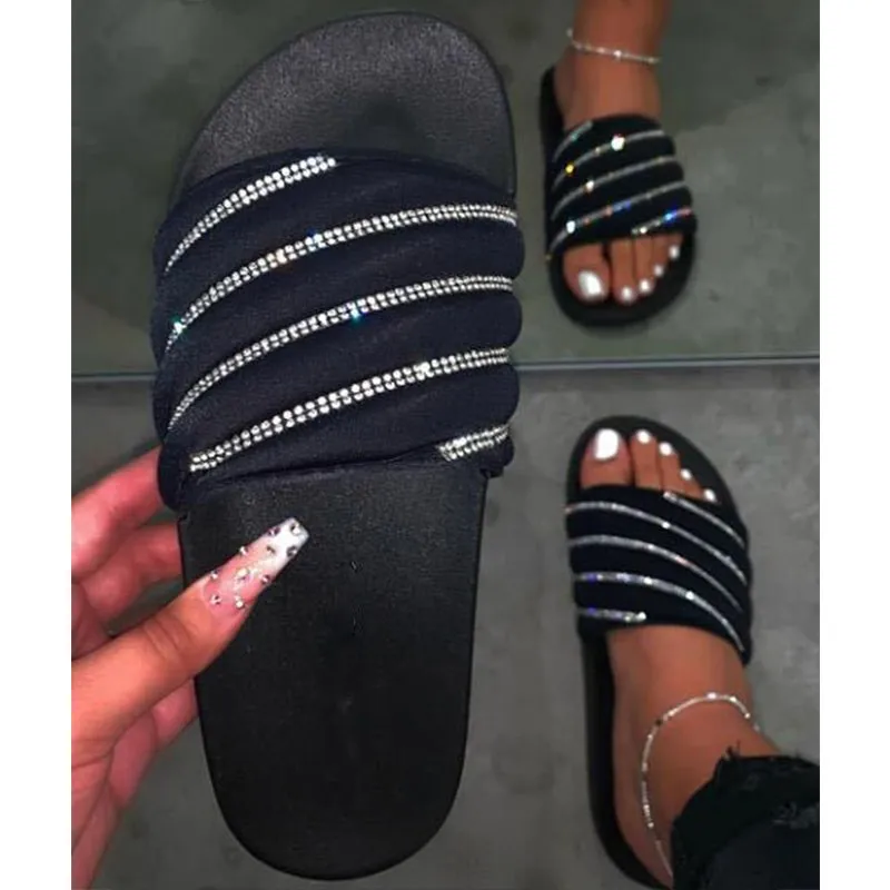 Mlcriyg Summer Slippers Women's Shoes Non-slip Beach Plus Size Ladies Slides Rhinestone Rainbow Color Outdoor Female 2021 New
Mlcriyg Summer Slippers Women's Shoes Non-slip Beach Plus Size Ladies Slides Rhinestone Rainbow Color Outdoor Female 2021 New