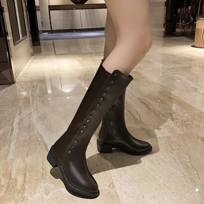Hot Sale New Female Knight Boots Women's Over The Knee High Boots Winter Women's Zipper Rivet Round Toe Women's Boots
Hot Sale New Female Knight Boots Women's Over The Knee High Boots Winter Women's Zipper Rivet Round Toe Women's Boots