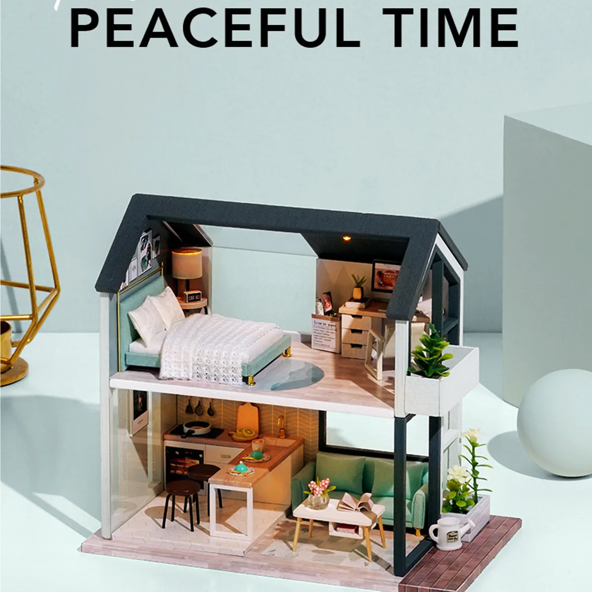Miniature House Dollhouse Handmade 3D Miniature Nordic LED Light Assembly Making Cute Model Furniture Kit DIY Adult Kids Gift
Miniature House Dollhouse Handmade 3D Miniature Nordic LED Light Assembly Making Cute Model Furniture Kit DIY Adult Kids Gift