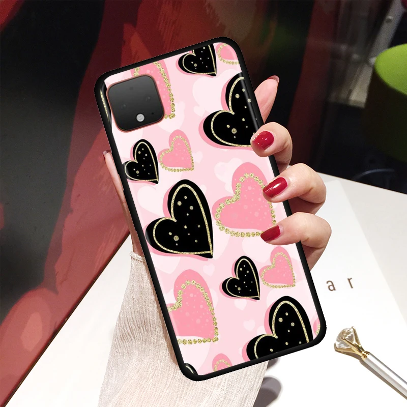 Pink Candy Color Love Heart Case for Google Pixel 4 XL 4 4a Cover For Google Pixel 5 4G 5G Soft Silicone Black Shell Cover Coque
Pink Candy Color Love Heart Case for Google Pixel 4 XL 4 4a Cover For Google Pixel 5 4G 5G Soft Silicone Black Shell Cover Coque