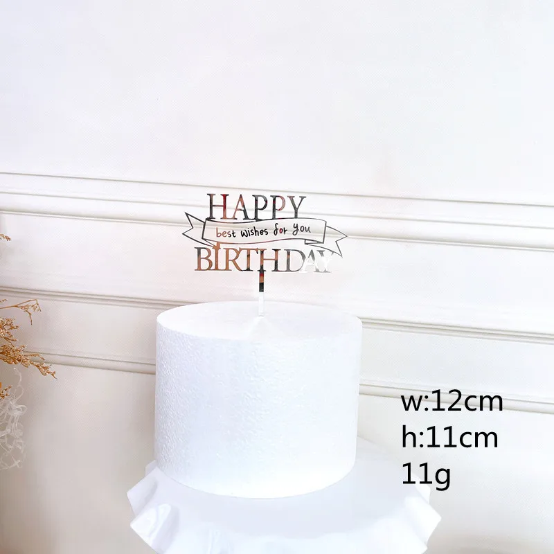 Новые акриловые топперы для торта с надписью "Happy Birthday", лучшие пожелания для вас
Новые акриловые топперы для торта с надписью "Happy Birthday", лучшие пожелания для вас