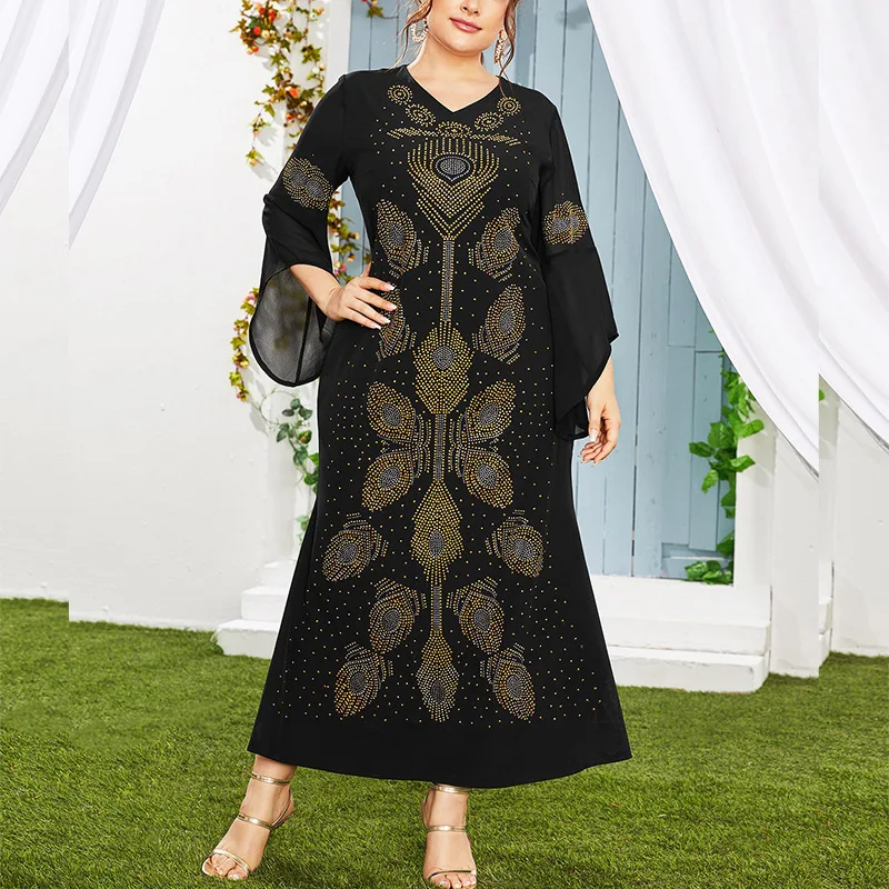 African Dashiki Dresses Beading Maxi Abaya V Neck Christmas Bazin Broder Riche Long Robe Gowns Sexy Lady Evening Party 
African Dashiki Dresses Beading Maxi Abaya V Neck Christmas Bazin Broder Riche Long Robe Gowns Sexy Lady Evening Party