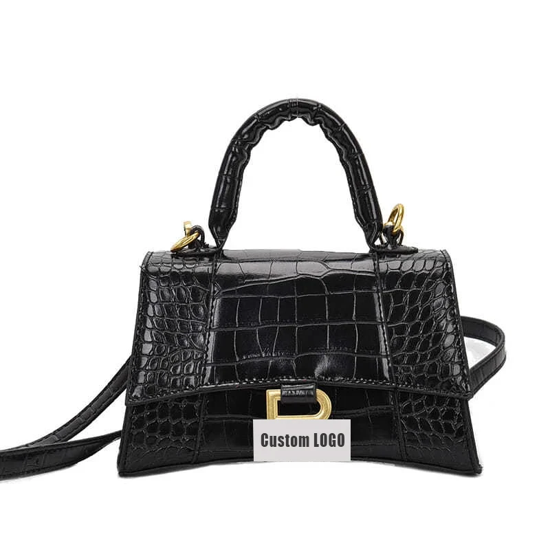 Designer Luxury Soft Top-Handle Tote Women Alligator Leather Hourglass Handbag Girl Brand B Metal Shoulder Messenger Bags Female
Designer Luxury Soft Top-Handle Tote Women Alligator Leather Hourglass Handbag Girl Brand B Metal Shoulder Messenger Bags Female