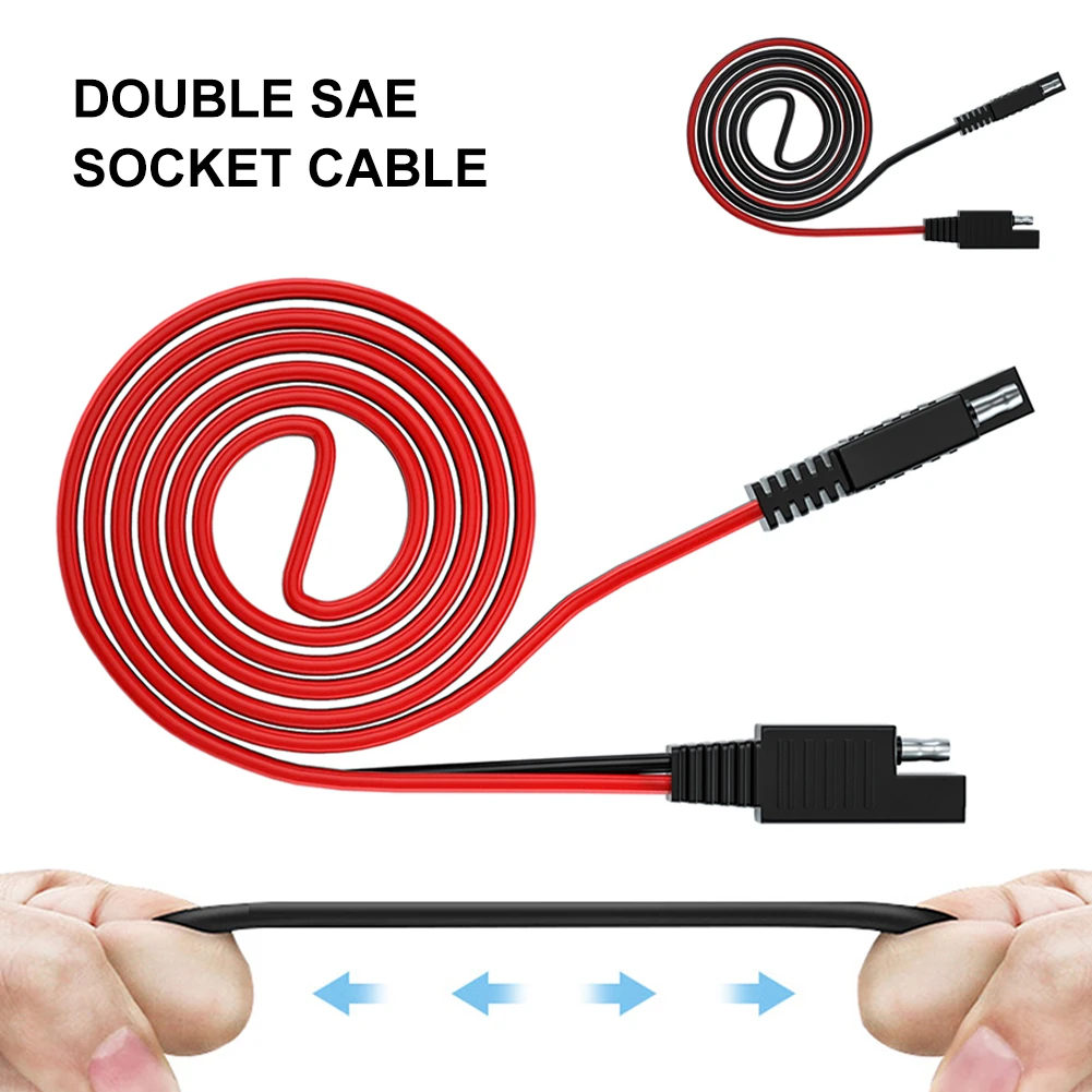 SAE to SAE Power Extension Cable 100cm Cable Quick Disconnect Battery Charging Cable Wire Harness for Automotive Solar Panel
SAE to SAE Power Extension Cable 100cm Cable Quick Disconnect Battery Charging Cable Wire Harness for Automotive Solar Panel