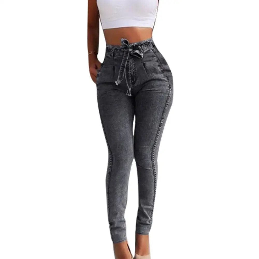 Ele-choices Autumn Winter Women High Waist Tassel Belt Slim Stretchy Jeans Denim Leggings Pencil Pants for Daily
Ele-choices Autumn Winter Women High Waist Tassel Belt Slim Stretchy Jeans Denim Leggings Pencil Pants for Daily