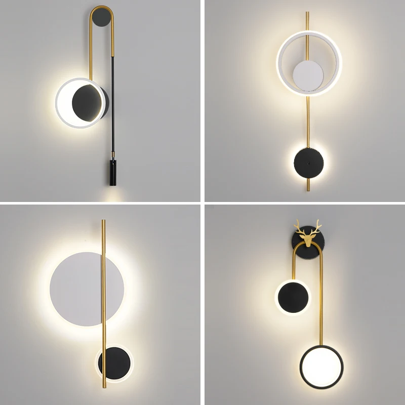 Modern Minimalism LED Wall Lamps Fixtures Nordic Style Indoor Decorative Simple Lighting Lustre For Living Room Bedroom Study
Modern Minimalism LED Wall Lamps Fixtures Nordic Style Indoor Decorative Simple Lighting Lustre For Living Room Bedroom Study