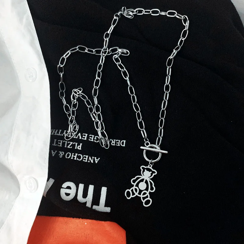 Fashion Gothic Hollow Bear Pendant Choker Simplicity Necklace Chains Women Girl Hip Hop Gypsy Club Pendant Accessories Jewelry
Fashion Gothic Hollow Bear Pendant Choker Simplicity Necklace Chains Women Girl Hip Hop Gypsy Club Pendant Accessories Jewelry