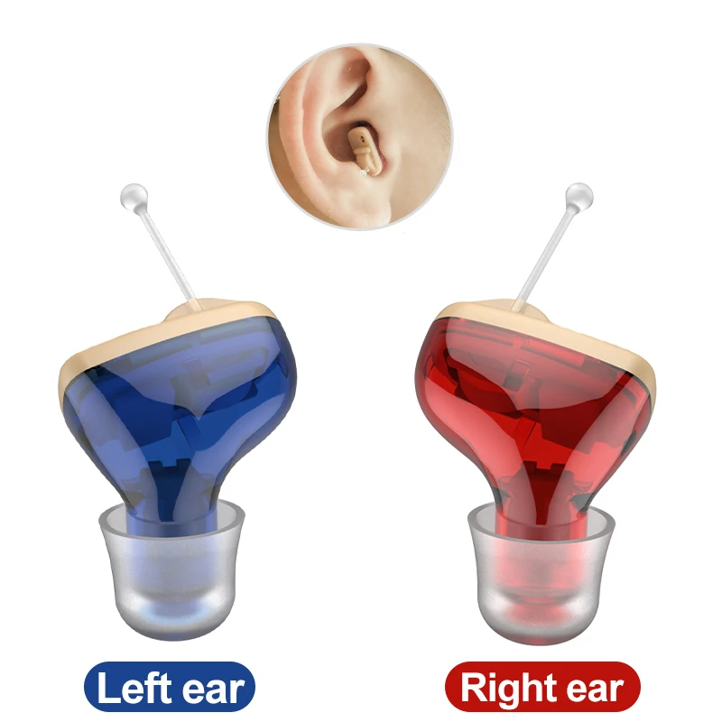 Цифровой мини-слуховой аппарат усилитель звука уха Регулируемый тональный