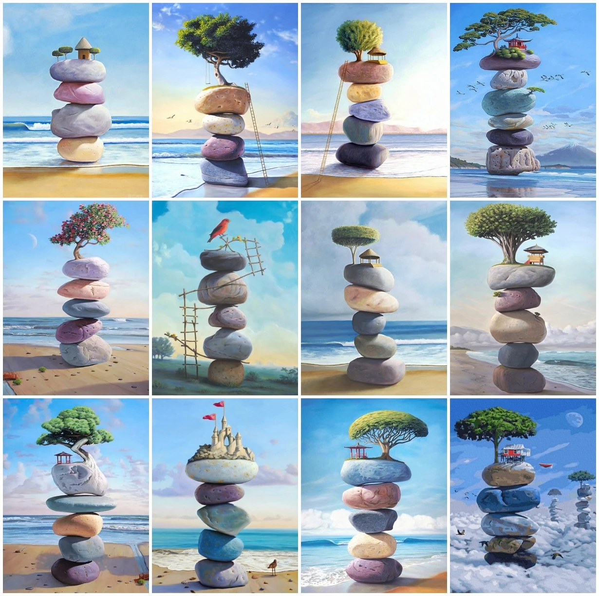 AZQSD Coloring By Numbers Stone Tree Seaside Acrylic Paint Hand Paint Kit On Canvas Painting By Numbers Landscape Wall Decor
AZQSD Coloring By Numbers Stone Tree Seaside Acrylic Paint Hand Paint Kit On Canvas Painting By Numbers Landscape Wall Decor