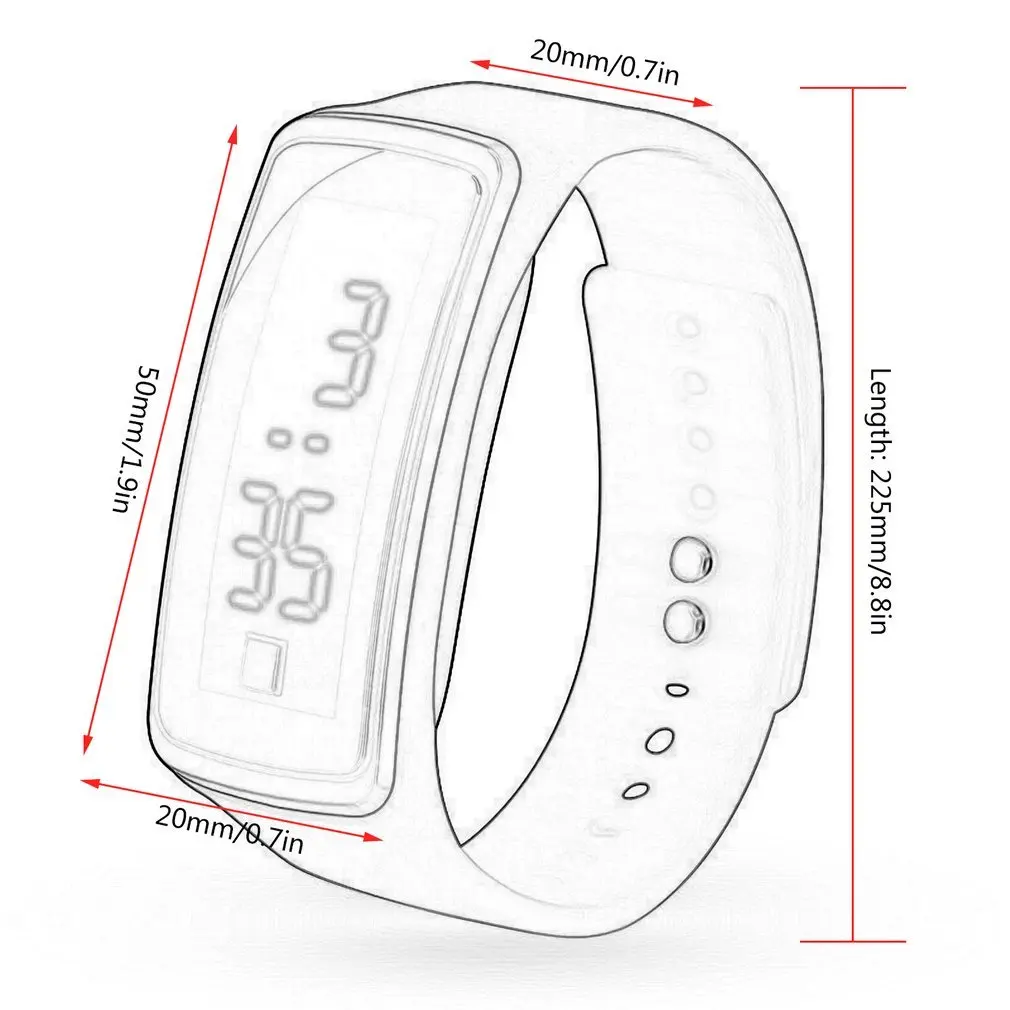 New Silicone Watchband Women Men LED Screen Sports Digital Watches Fashion Outdoor Wristwatches kids for student gifts clock
New Silicone Watchband Women Men LED Screen Sports Digital Watches Fashion Outdoor Wristwatches kids for student gifts clock
