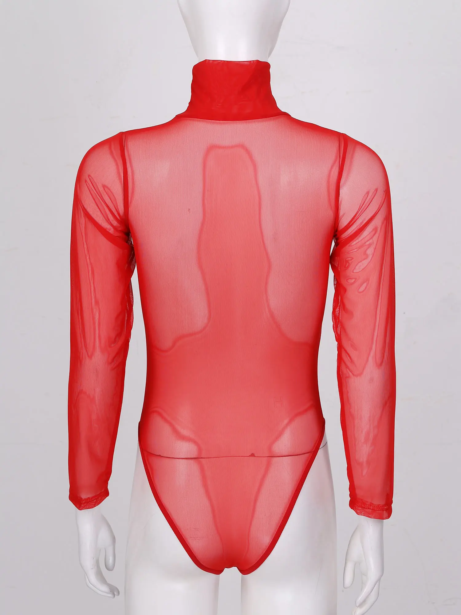 Womens See-through Lingerie Bodystocking Mesh Teddies Bodysuit High Neck Long Sleeve One-piece Skinny Jumpsuit Apparel Nightwear
Womens See-through Lingerie Bodystocking Mesh Teddies Bodysuit High Neck Long Sleeve One-piece Skinny Jumpsuit Apparel Nightwear
