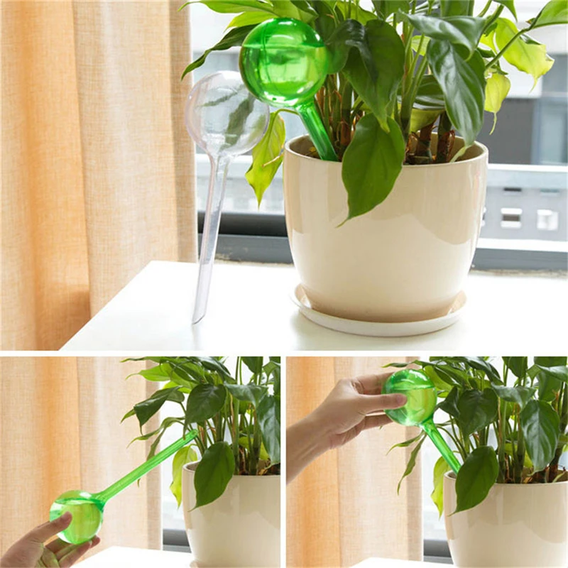 Automatic Plant Self Watering Water Feeder Plastic PVC Ball Plant Flowers Water Feeder Indoor Outdoor Watering Cans 
Automatic Plant Self Watering Water Feeder Plastic PVC Ball Plant Flowers Water Feeder Indoor Outdoor Watering Cans