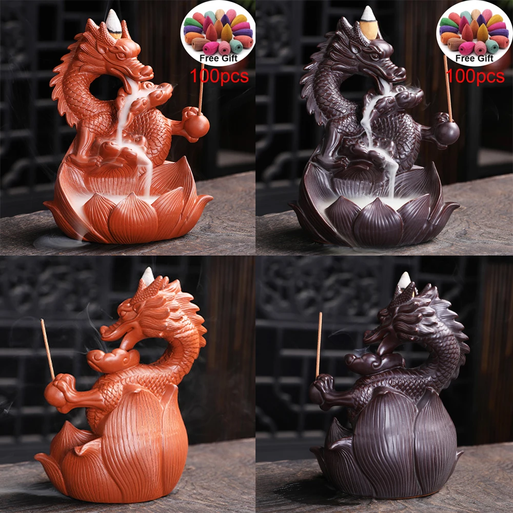 The Western Pterosaur Backflow Incense Burner Dragon for Incense Sticks Living Room Smoke Waterfall Incense Base Ceramic Stove
The Western Pterosaur Backflow Incense Burner Dragon for Incense Sticks Living Room Smoke Waterfall Incense Base Ceramic Stove