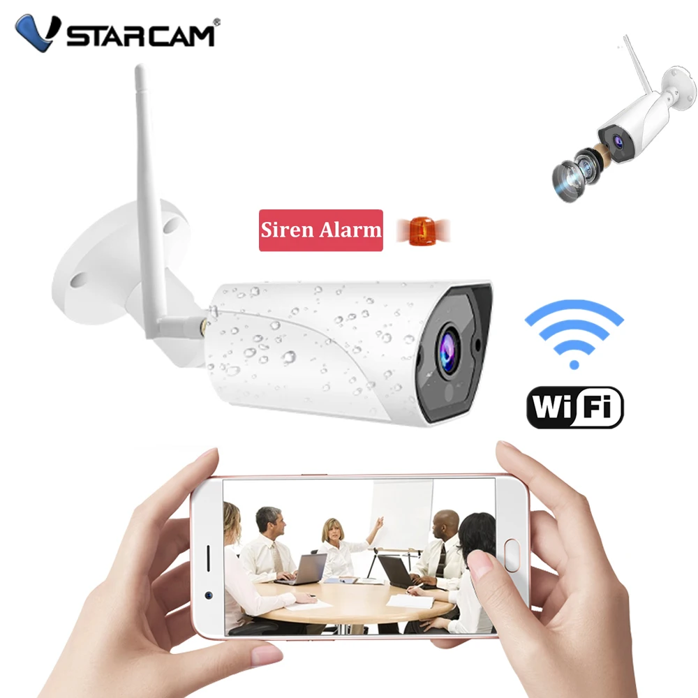 Vstarcam 1080P Водонепроницаемая ИК камера видеонаблюдения с сигнализацией IP66|Камеры