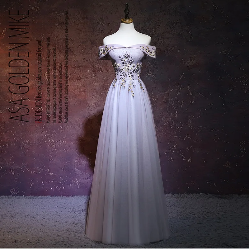 Sexy Slash Neck Women Evening Dress Embroidery Floor-Length Mesh Dresses Skirts Bridesmaid Wedding Banquet Prom Gown Oversize
Sexy Slash Neck Women Evening Dress Embroidery Floor-Length Mesh Dresses Skirts Bridesmaid Wedding Banquet Prom Gown Oversize