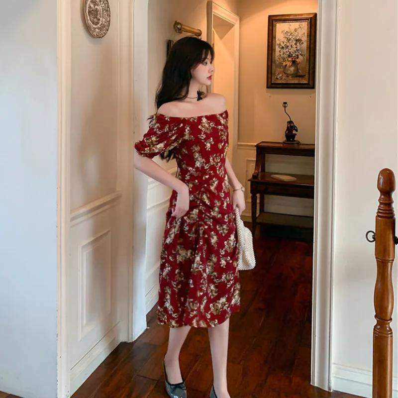 2021 Vintage Elegant Floral Split Midi Dress Sexy Style Party Dresses Women Evening French Kawaii Slim Print Short Sleeve Dress
2021 Vintage Elegant Floral Split Midi Dress Sexy Style Party Dresses Women Evening French Kawaii Slim Print Short Sleeve Dress