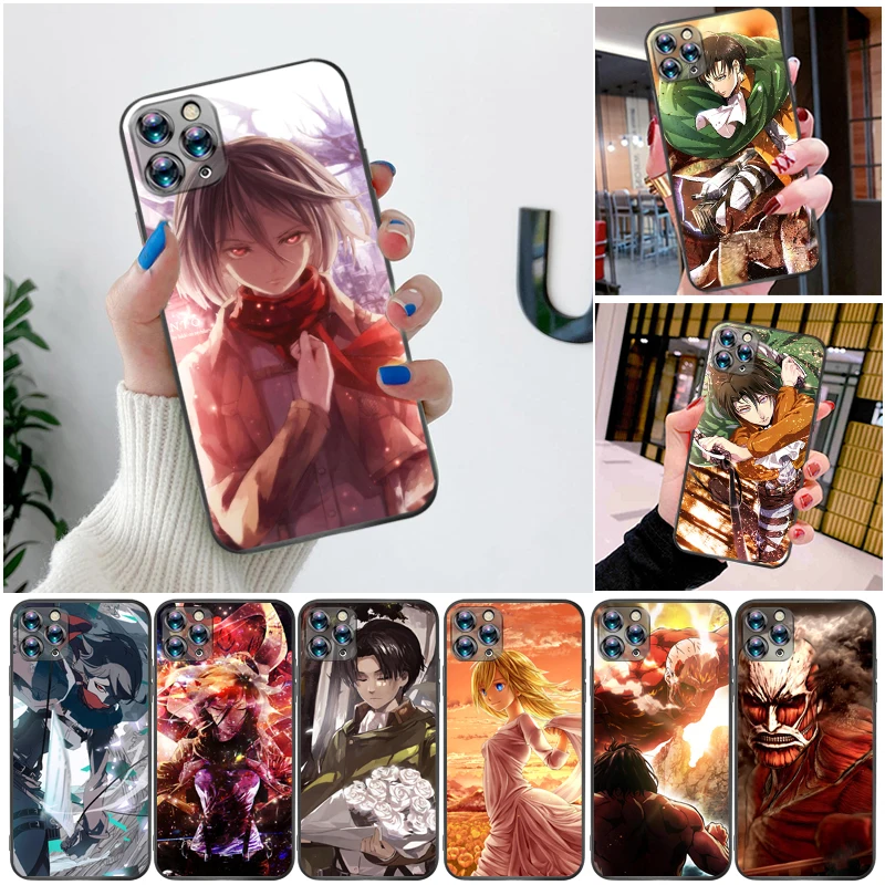 Attack On Titan Eren Jager Mikasa Ackerman Armin Arlert Levi Phone Case For iPhone XS MAX X XR Coque Back Cover Cases
Attack On Titan Eren Jager Mikasa Ackerman Armin Arlert Levi Phone Case For iPhone XS MAX X XR Coque Back Cover Cases