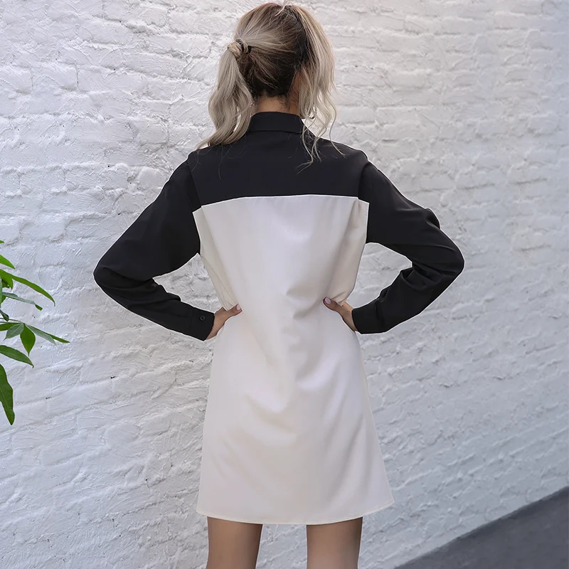 2021 Spring Women Shirts color matching Loose Oversized Blouses Female Tops Pockets New Lapel Long Sleeve Fit Fashion Tide
2021 Spring Women Shirts color matching Loose Oversized Blouses Female Tops Pockets New Lapel Long Sleeve Fit Fashion Tide