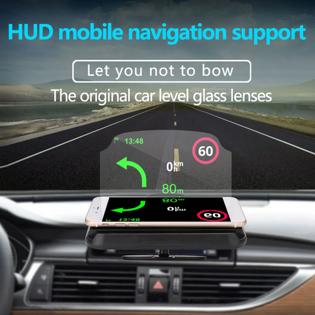 Universal Car New Head-Up Display Navigation HUD Phone Bracket Folding GPS Navigation Projector Rotatable with Wireless Charger
Universal Car New Head-Up Display Navigation HUD Phone Bracket Folding GPS Navigation Projector Rotatable with Wireless Charger