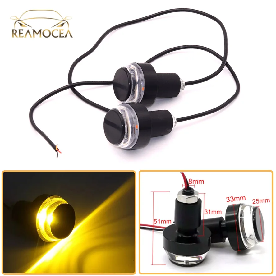 Reamocea 2Pcs Motorcycle Handlebar Turn Signal Corner Light Yellow White Motor Handle Bar Grip Plug Side Marker Lamp For 22mm
Reamocea 2Pcs Motorcycle Handlebar Turn Signal Corner Light Yellow White Motor Handle Bar Grip Plug Side Marker Lamp For 22mm