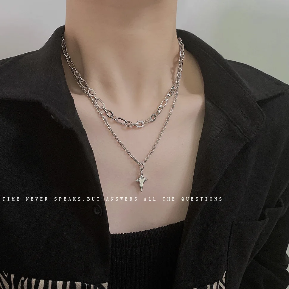 Vintage double layer star necklace female light luxury niche cold wind necklace simple temperament senior collarbone chain
Vintage double layer star necklace female light luxury niche cold wind necklace simple temperament senior collarbone chain