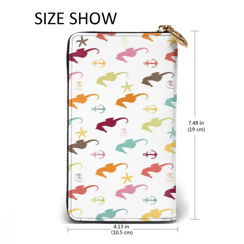 Fashion Leather Wallet Colorful Seahorse And Anchor Long Zipper Wallet Clutch Bag Purse for Woman Man Girls Boys
Fashion Leather Wallet Colorful Seahorse And Anchor Long Zipper Wallet Clutch Bag Purse for Woman Man Girls Boys