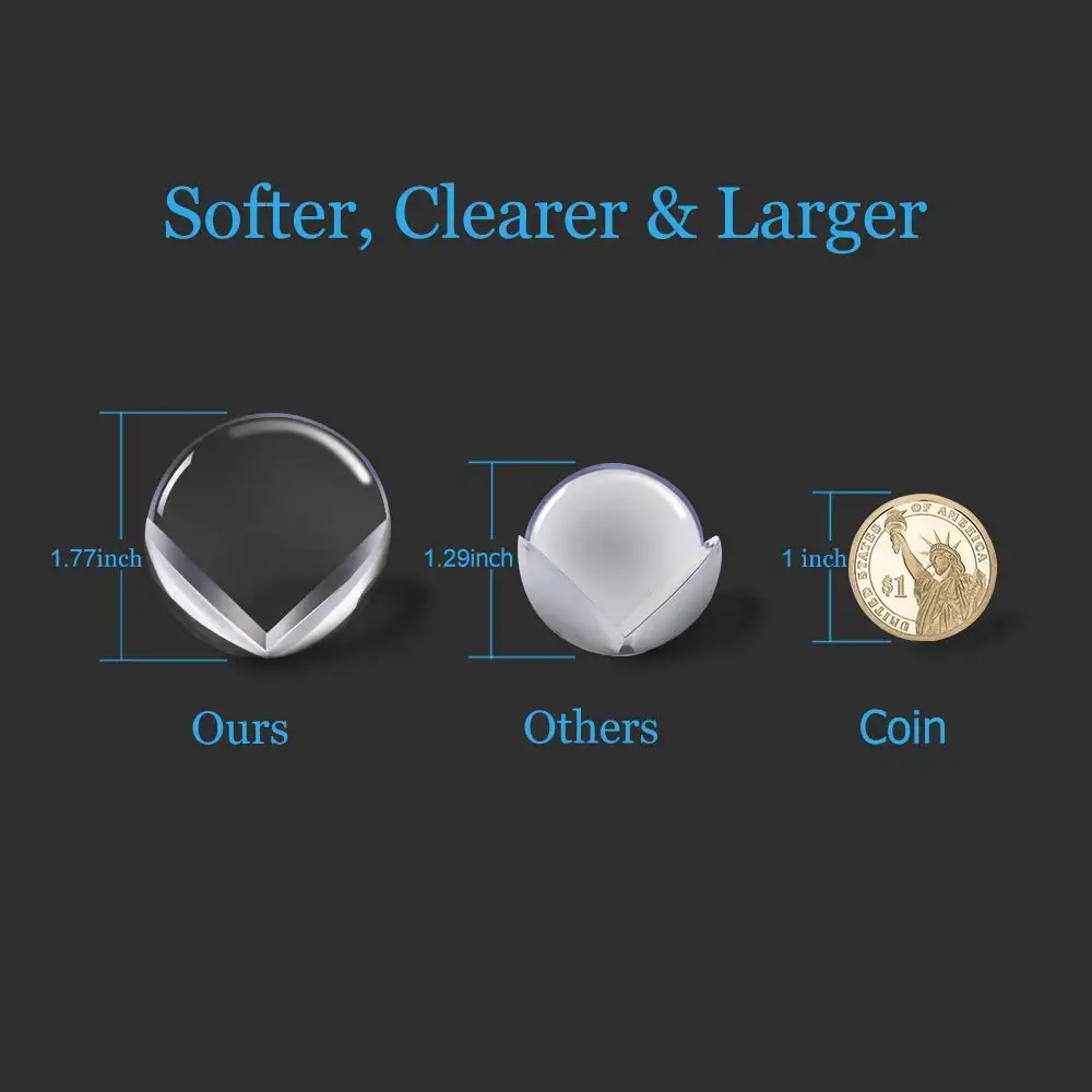 Round Baby Safety Table Corner Protector Transparent Anti-Collision Angle Protection Cover Edge Corner Guard Child Security
Round Baby Safety Table Corner Protector Transparent Anti-Collision Angle Protection Cover Edge Corner Guard Child Security