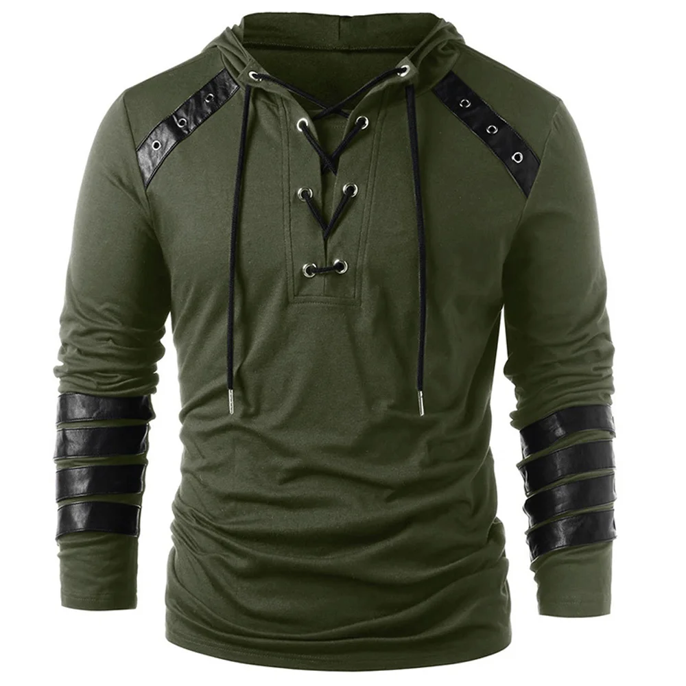 New Young Mans Polo Shirt Hooded Topwear European T Shirt For Big and Tall Men Top Tees Bandage t shirt Long Sleeve Army Style
New Young Mans Polo Shirt Hooded Topwear European T Shirt For Big and Tall Men Top Tees Bandage t shirt Long Sleeve Army Style
