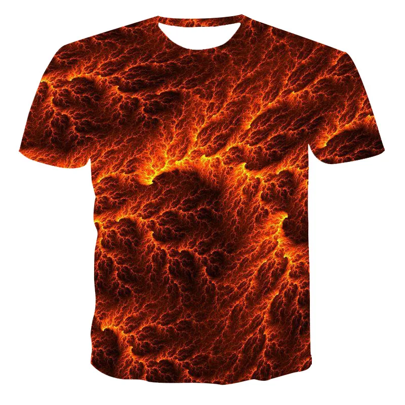 2021 New Summer Unisex Short-Sleeved T-Shirt 3D Printing Volcanic Eruption Magma Series Round Neck Pullover XXS-6XL 
2021 New Summer Unisex Short-Sleeved T-Shirt 3D Printing Volcanic Eruption Magma Series Round Neck Pullover XXS-6XL