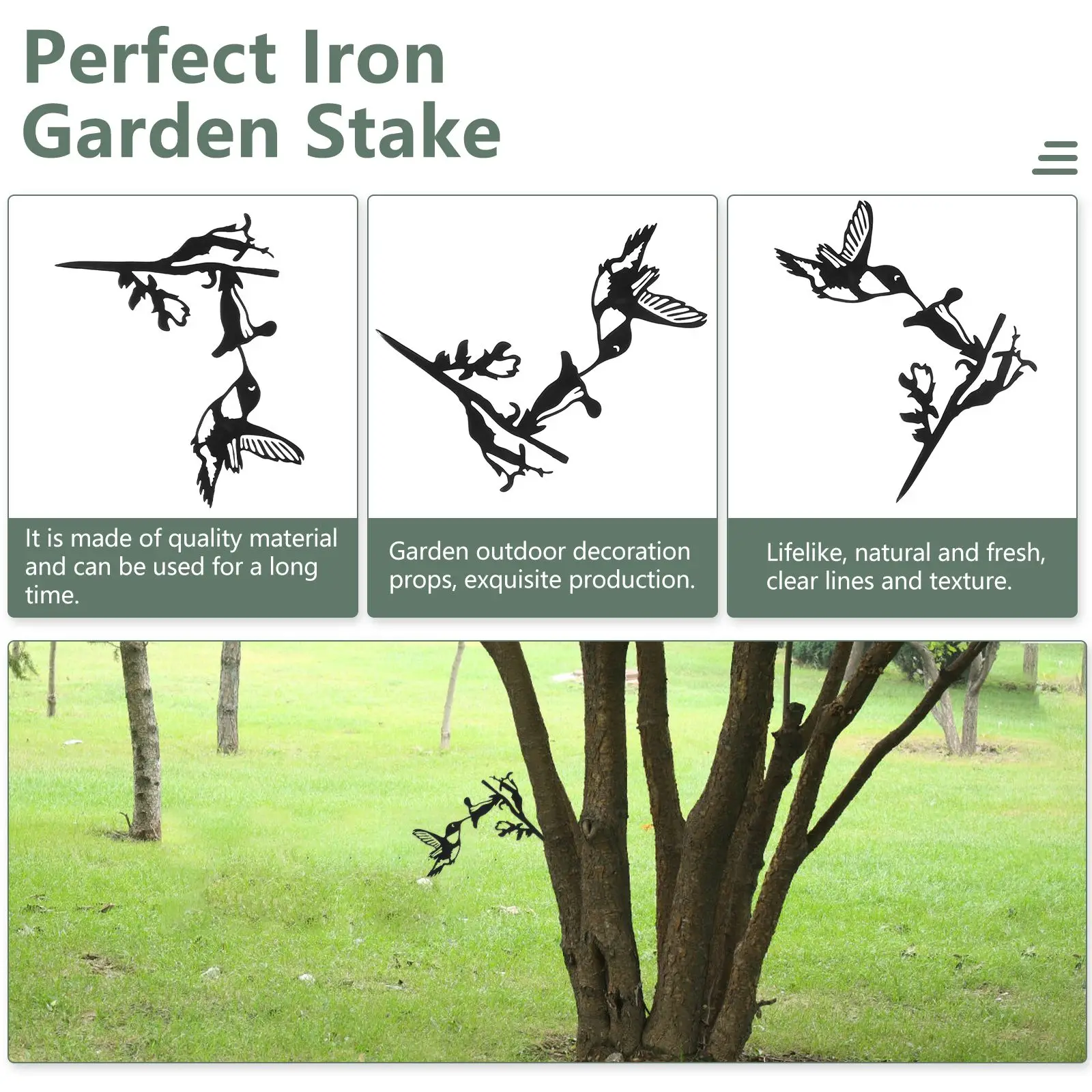 1pc Branch Creative Adorable Iron Insert Decor Plug In Stakes For Garden Outdoor Yard
1pc Branch Creative Adorable Iron Insert Decor Plug In Stakes For Garden Outdoor Yard